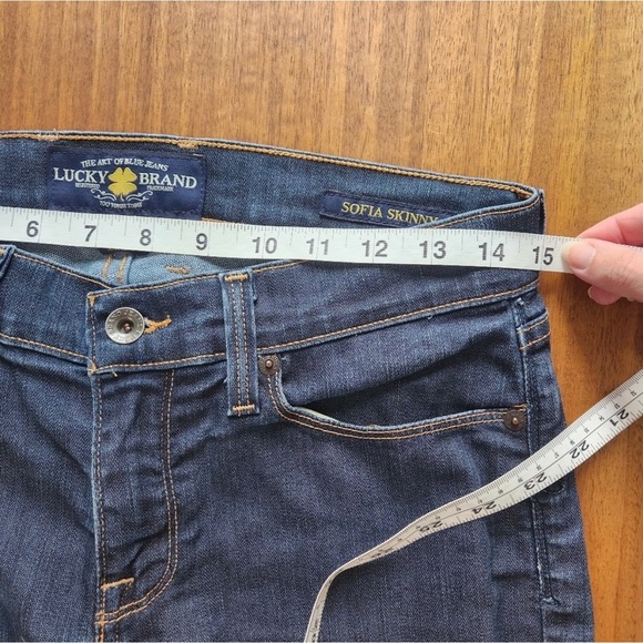 Lucky Brand Sofia Skinny Jeans Dark Wash Ultra Curvy Fit Womens Size 8 - Picture 6 of 11